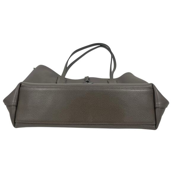 Longchamp Le Roseau Essential Tote Bag Shoulder Bag Pebble Leather Gray - Picture 8 of 15